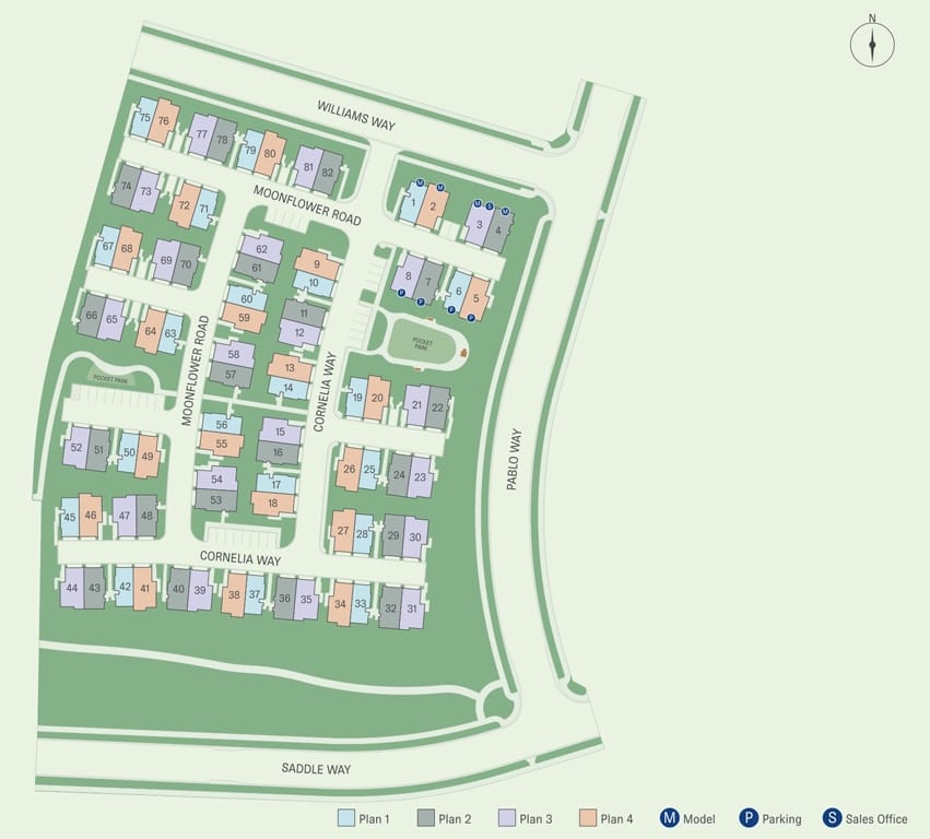 Masterplanned community neighborhood home planner